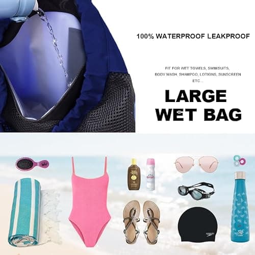 Risefit Waterproof Swimming Bags Drawstring Gym Bags Beach Bags Backpacks for Adults — view 3