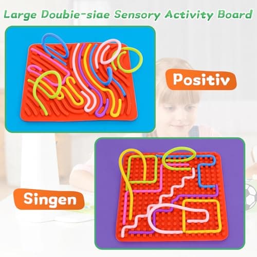 Sensory Activity Board,Adhd Toys for Kids 5.7inch with 11Strings&Travel Bag — view 3
