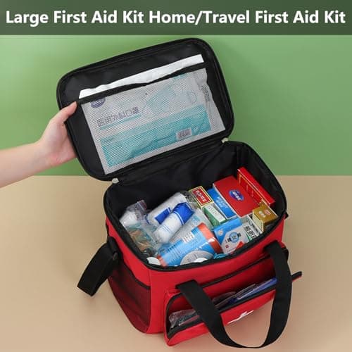 TTIAYAO First Aid Bag Empty Travel First Aid Kit with Shoulder Strap — view 3