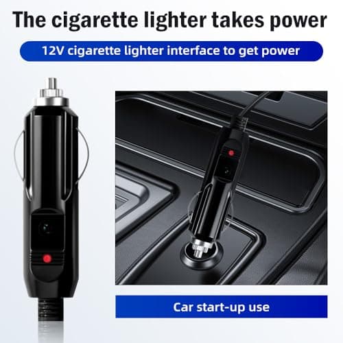 Riloer Hot And Cold Folding Hair Dryer For 12 V Cars, Travel Hair Dryer, Car Heater, Car Mist Eliminator,Portable Compact Foldable 12V in Car for Travelling,Camping, Festivals, Caravan, Motorhome — view 4