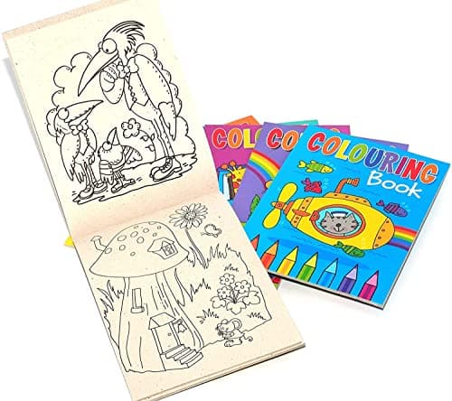 Sixstore Mini Colouring Books for Kids, A6, 8 Pack — view 4