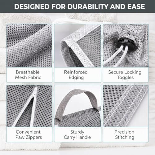 Adjustable Cat Bathing Bag and Grooming Restraint Mesh, Anti-Bite & Anti-Scratch Breathable Pet Shower Net for Nail Trimming, Ear Cleaning, Medicine Taking, Durable Cat Wash Bag for Small Medium Cats — view 3