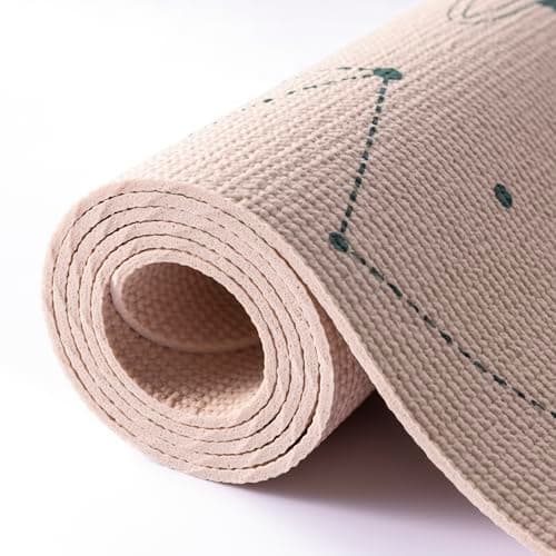 Myga Silk Print Kids Yoga Mat - Non-Slip for Kids' Exercise, Fitness, Yoga & Mindfulness - Lightweight, Non-Toxic & Easy Clean Play Mat for Girls & Boys - Space Dinosaur — view 4
