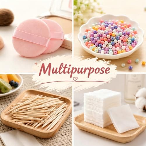SULIKJHUI 4 Pcs Travel Cotton Round Holder, Portable Sealed Dispenser — view 6