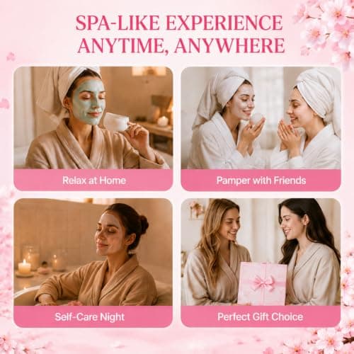 40PCS Pamper Gifts for Women, Sakura Skincare Set, Face Masks Multipack — view 6
