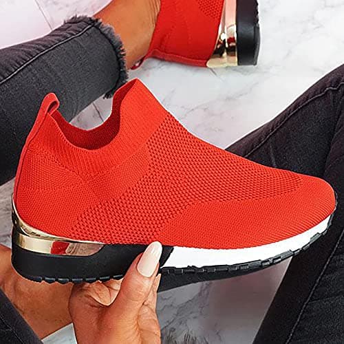 Womens Sneakers Non Slip Work Orthopedic Shoes Women Lightweight Fashion Breathable Tennis Trainers Athletic Shopping Travel Walking Shoes Arch Support Comfort Wide Fit Closed Toe Mesh — view 4