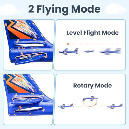 4 PCS 38CM LED Light Up Foam Glider Planes for Kids Outdoor Garden Toys — view 5