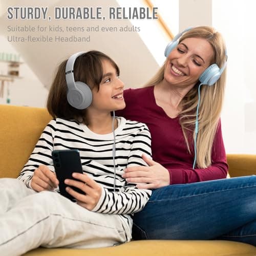Rockpapa L22 Foldable Wired Headphones for Kids Girls Boys with Microphone — view 6