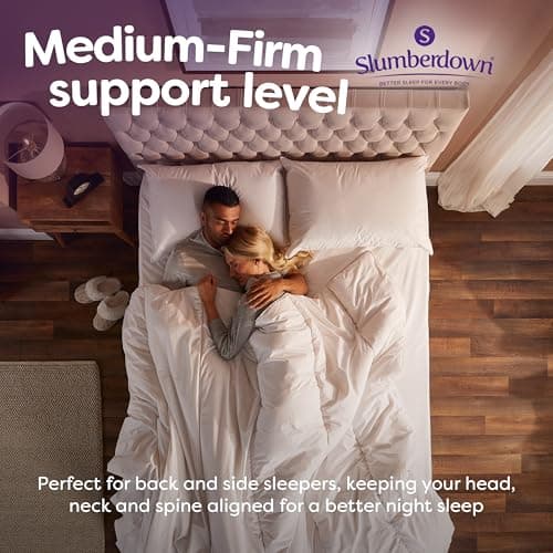 Slumberdown 100% British Wool Pillow 1 Pack - Naturally Cooling & Moisture-Wicking for Hot Sleepers, Luxury Back & Side Sleeper Pillow - Hypoallergenic Cotton Cover, UK-Made (48 x 74cm) — view 4