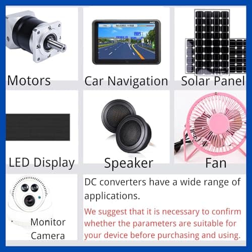 Jadeshay DC Converter,12V to 5V Converter Module Waterproof Reduced Voltage Regulator Step Down Buck Adapter Converter Power Supply for Cars Vehicles — view 5