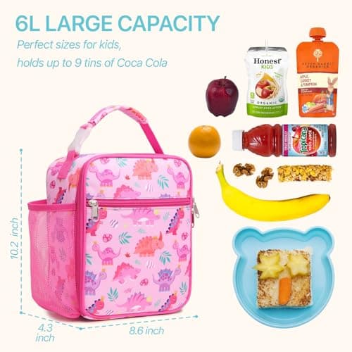 Bagseri Kids Lunch Bag for Girls - Insulated Kids Lunch Box for School — view 3