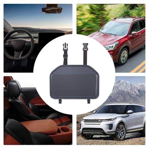 Car Tablet Holder - Adjustable Strap, Touch Screen Access, Anti-Slip Pocket, Fabric, Car Tabllet Holder | Seat Back Organizer, Tablet Storage Bag for Kids Entertainment Travel Road Trip SUV — view 4