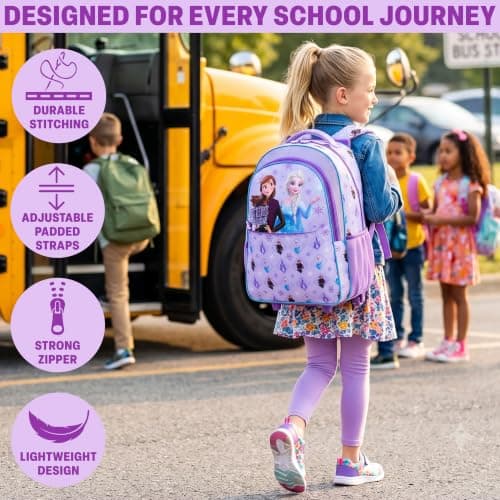 Get Trend Disney Frozen Girls Trolley Bag for Travel and School — view 3