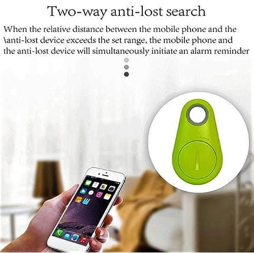 Wireless Bluetooth 4.0 Key Finder | Smart Wireless Anti Lost Key Tracker | Wireless Locator and GPS Integration |Tracker for Kids Phone Car Wallet Luggage Pet children bags suitcases (GREEN) — view 5