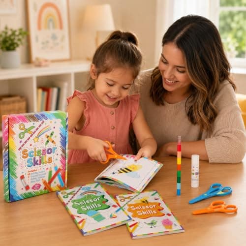 Vaeneral Scissor Skills Activity Set for Kids 3+ | Cutting Practice Kit — view 6