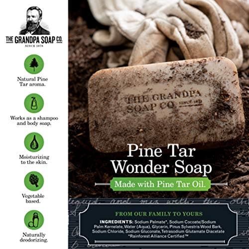 Grandpa's Brands Pine Tar Soap, 4.25 Ounce — view 2