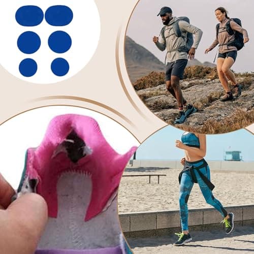 Generisch Shoe Plasters for Holes, Self-Adhesive Hole Repair, Pack of 6 Breathable Patches for Running Shoes, Hiking Shoes, Jackets, Suitcases, Backpacks, Work Wear, sapphire, Siehe Beschreibung — view 4