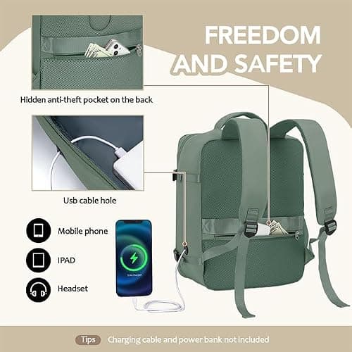 Xkdoai for Ryanair Cabin Bags 40x30x20, Travel Backpack Womens — view 4