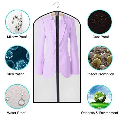 Semi-transparent Garment Bags 60x120cm, 5 Pack — view 2