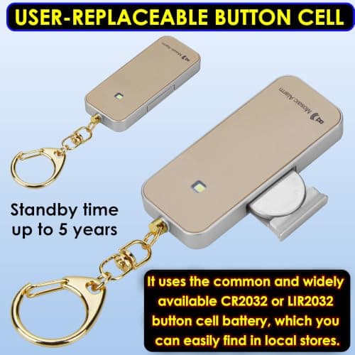 Ultrathin Personal Alarm Rainproof Replaceable Battery Strobe Light — view 6
