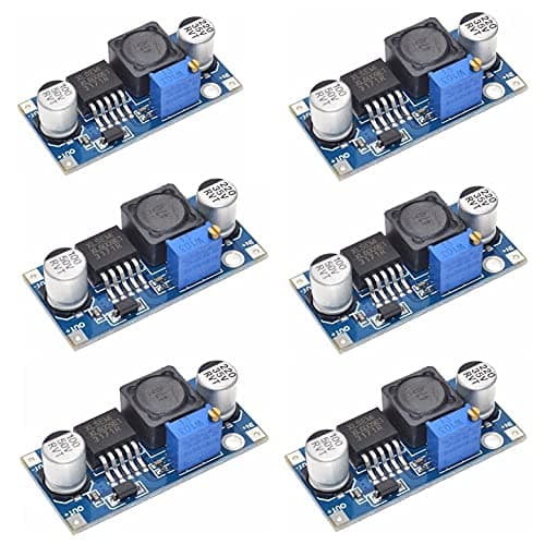 JZK 6 PCS Boost module boost converter DC to DC 3.0-30 V to 5-35 V output voltage adjustable step-up circuit board, step up transformer power module