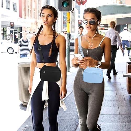 MAXTOP Small Crossbody Bags for Women Men Cell Phone Belt Bag Purse Fanny Pack with Adjustable Strap Blue Sling Bag for Traveling Casual Festival Gifts — view 2