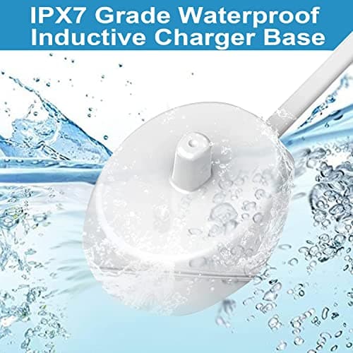 Electric Toothbrush Replacement Charger Base Compatible with Oral B iO3 iO4 iO5 iO6 PRO/DB Series Inductive Charging Base Portable Waterproof Power Cord Environmental ABS Model 3757 for Travel — view 6