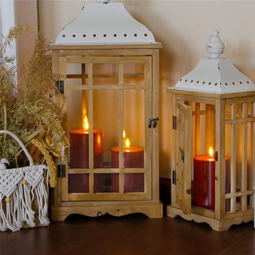 Zevanor Flameless Flickering 10cm x15cm Real Wax Burgundy Remote LED Candles with Candle Grease, Pack of 2 Timer Battery Operated Fake Warm Light Pillar for Home, Banquet, Ceremony Decoration — view 3