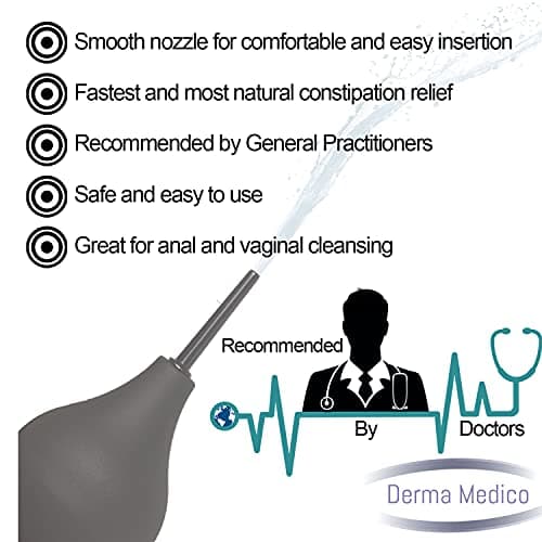 Premium Enema Bulb Douche Safe Comfortable Nozzle Silicone Enema Kit for Men Women FDA Certified Comfortable Medical Kits Fast Constipation Relief — view 4