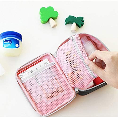 2Pack Empty First Aid Bag Mini Medical Kit Pouch First Aid Kit Travel Emergency Bag Pouch Compact Survival Medicine Storage Bag Organizer For Home Office Traveling Outdoor Sport Hiking Camping Cycling — view 2