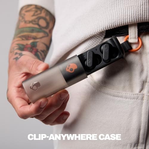 Skullcandy Dime Evo Wireless Earbuds with Clip-Anywhere Case - True Black — view 3