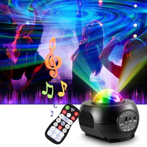 Star Projector & Disco Light – Galaxy RGB LED Night Lamp, Breathing Green Stars, Relaxing Ambience for Bedroom, Gift Ideals, Meditation Lamp, Party Decor — view 2