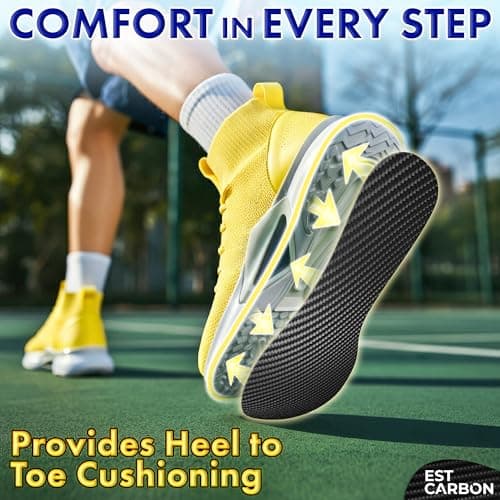 EstCarbon - Carbon Fibre Insole - 1 pc, UK Size Men 8-8.5, Women 9.5 - Unisex Orthotic Shoe Insert - Stiff Foot Plate - Turf Toe, Hallux Rigidus, Flat Feet, Plantar Fasciitis, Mortons Extension — view 4
