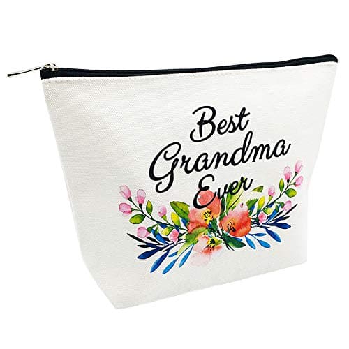 Grandma Gifts Best Grandma Ever Makeup Bag Mother's Day Gifts Grandmother Birthday Gifts Nana Gift for Mom from Granddaughter — view 2