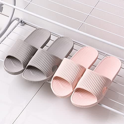 JIJIe Shower slipper, Slippers for Women bathroom or indoor use, anti-slip (Pink UK6/7, EU40/41) — view 3
