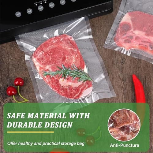 100 Pcs Vacuum Food Sealer Bags 20X30cm Bags, Commercial Grade Textured Food Vacuum Sealer Bag, Thick Embossed Bags for Food Storage and Sous Vide Cooking, BPA Free (30 * 20CM) — view 4