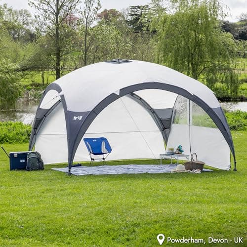Trail Steel Dome Gazebo with Zip-Away Sides, Carry Bag, 3.5m x 3.5m — view 2