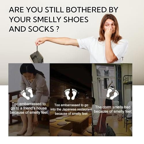 Powerful Shoe Deodorizer Spray & Odor Eliminator, Fast-Acting Foot Deodorant for Smelly Feet, Long-Lasting & Versatile Shoe Freshener & Deodoriser, Smelly Shoes Odor Remover & Foot Smell Treatment — view 6