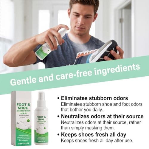 Shoe Deodorizer Spray 150ml – Foot & Shoe Odor Eliminator, Fast-Acting — view 3