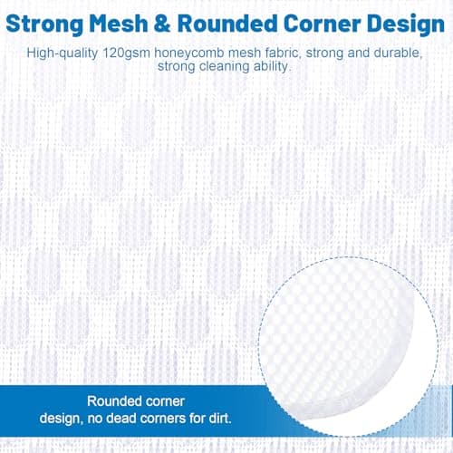 Dntorx 3 PCS Durable Honeycomb Mesh For Delicates, Reusable 12inx16in — view 5