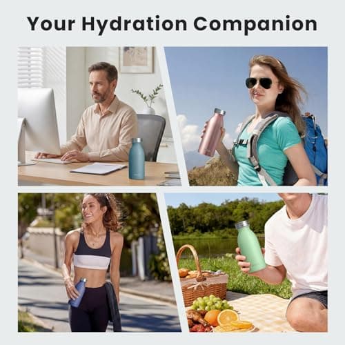Stainless Steel Water Bottle 350ml, Double Wall Vacuum Insulated, BPA-Free — view 6