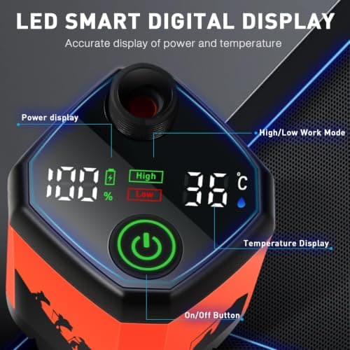 7800mAh Upgrade Portable Camping Shower with Digital Display & Temperature — view 2