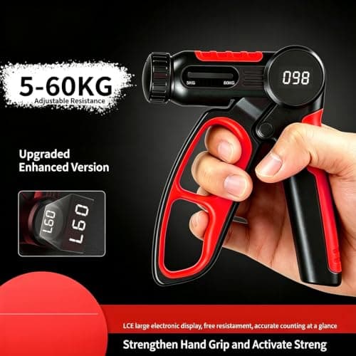 Vexandrie Rechargeable Hand Strengthener 5-60kg Adjustable Tension, Black — view 2