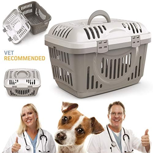 CAT CENTRE Blue Pet Carrier, Top Entry, Dog Cat Puppy, Travel Kennel — view 5