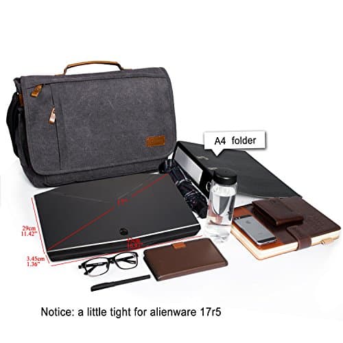 Estarer Laptop Messenger Bag 17 -17.3 Inch Mens Satchel Shoulder Bag for Work — view 5