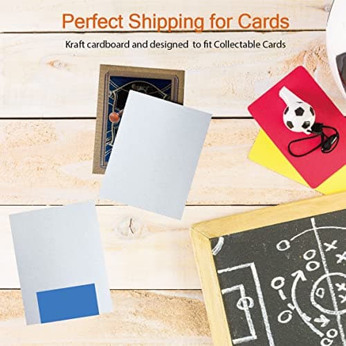 ANSSDO 200 Pack 3.5x4.5 Inch Brown Corrugated Cardboard Sheets, Premium Rigid Lightweight Inserts for Sports Card Protectors, Trading Card Folders, Shipping Stiffeners, Cardboard Dividers — view 6