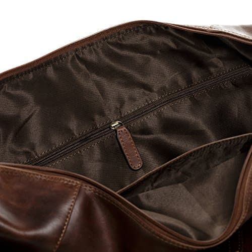 SID & VAIN Travel Bag Holdall Bristol XXL Duffel Bag Real Leather 65 cm Weekender Duffle Leather Bag Women and Men — view 5