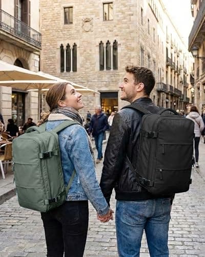 SZLX Vacuum Backpack Travel Bag with Pump,New Ryanair Cabin Size Bag 40x30x20 Backpack Wizz air,Ryanair Vacuum Cabin Bags 40x20x25 underseat Carry-ons Travel Backpack Cabin Size Women Men — view 3