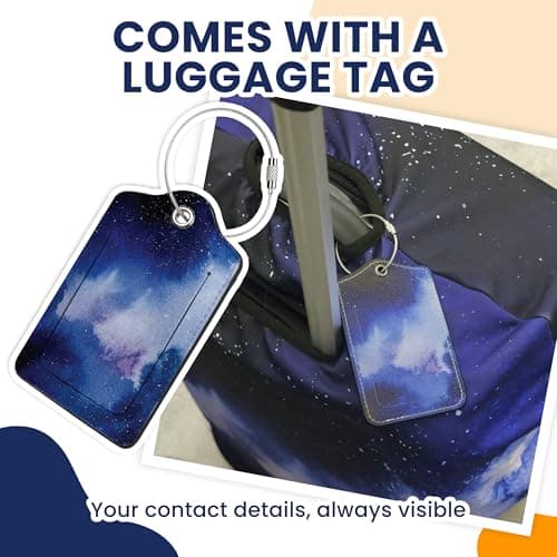 Suitcase Cover with Luggage Tag, Suitcase Protector Cover with Zipper — view 4