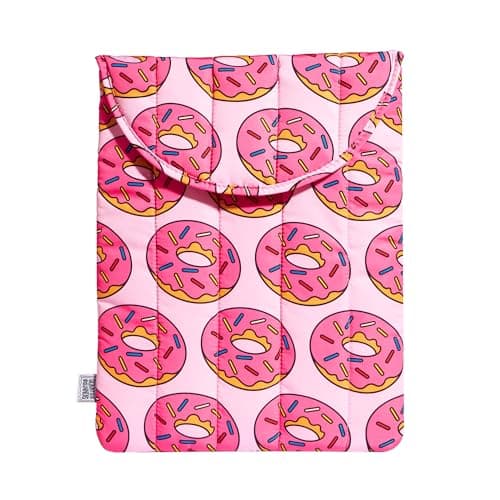 Skinnydip Laptop Sleeve Case - Donut Lover 13" Inch Protective Soft Padded Zipper Cover, Cushioned Inside for Protection, Premium Material, Stylish Laptop Bag for Work and Travel